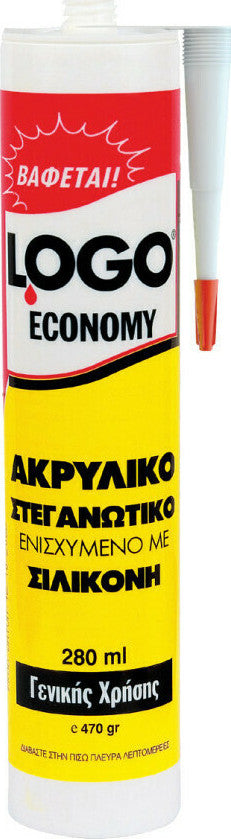 Logo Economy Ακρυλικός Αρμόστοκος Λευκός 280ml