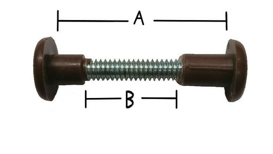 Βίδα Ένωσης Επίπλων Με Πλαστικό Κάλυμμα 1/4"(Φ6) Πώμα Θηλυκό 12mm (4 τμχ)