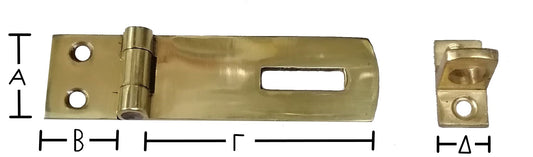 Καταβάτης Ορειχάλκινος (Α=19mm) (Β=15mm) (Γ=50mm) (Δ-10mm)