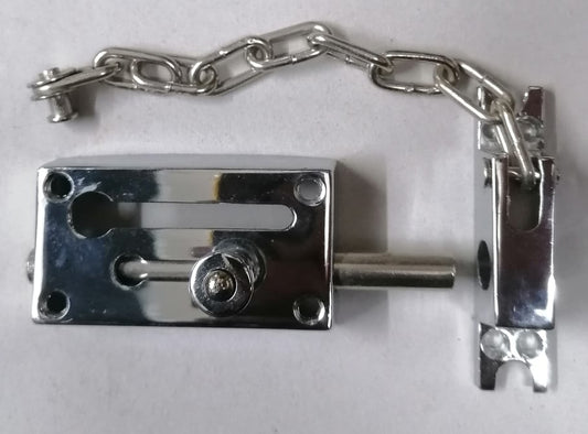 Σύρτης με Ασφάλεια Αλυσίδας Νίκελ 75mm