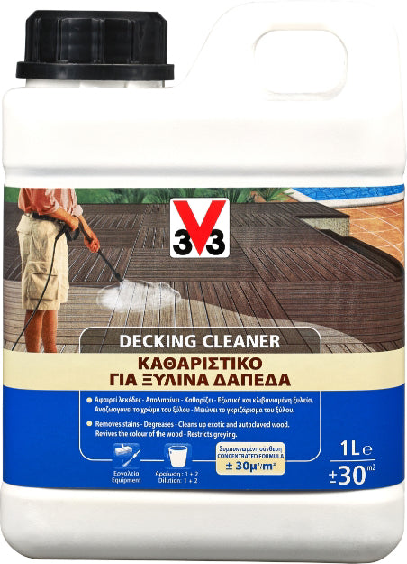 V33 Decking Cleaner Καθαριστικό για Ξύλινα Δάπεδα 1lt