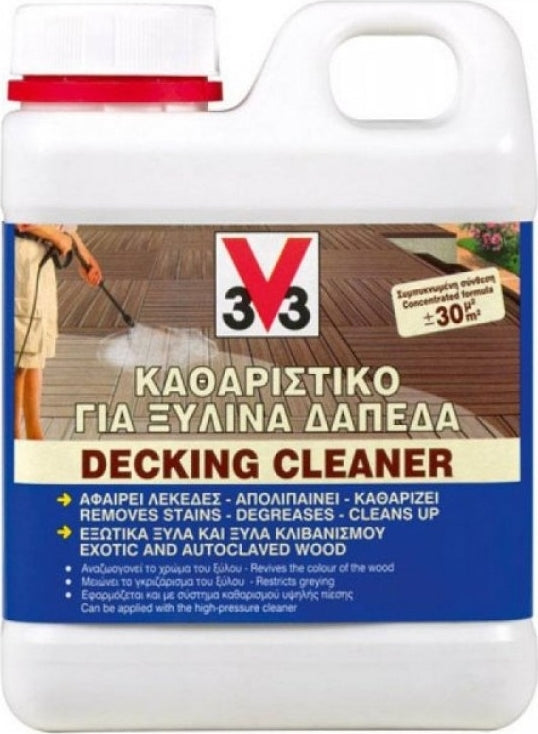 V33 Decking Cleaner Καθαριστικό για Ξύλινα Δάπεδα 1lt