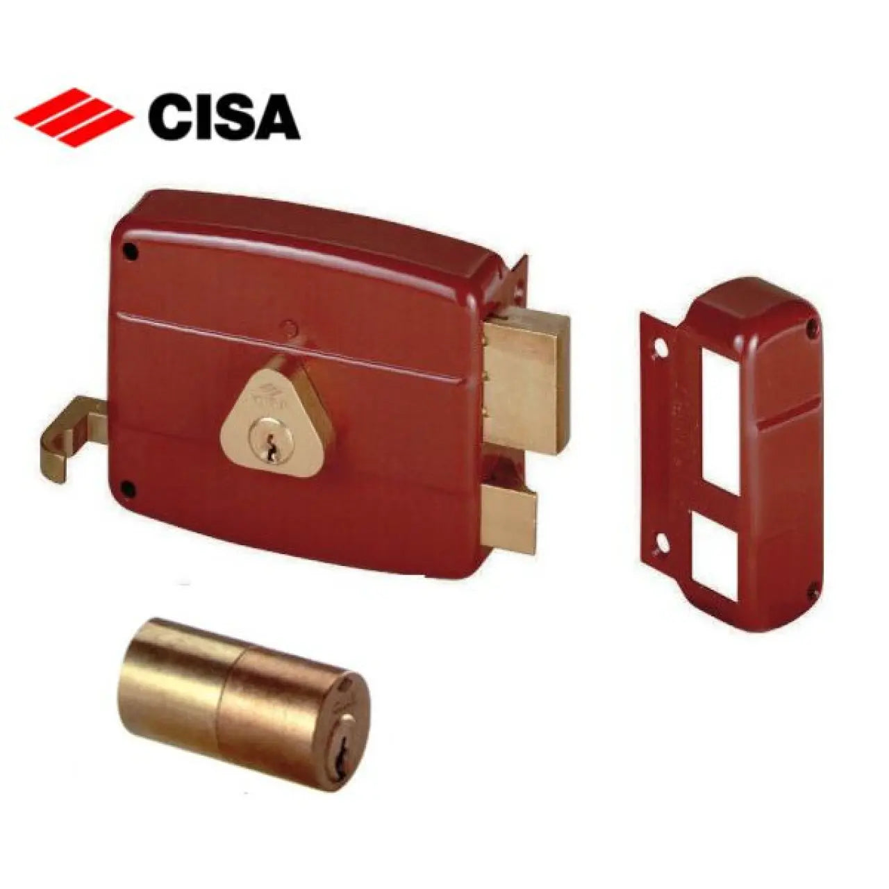 Cisa Locking Line Κλειδαριά Κουτιαστή Χωρίς Αντίκρυσμα με Κύλινδρο 3 Κλειδιά