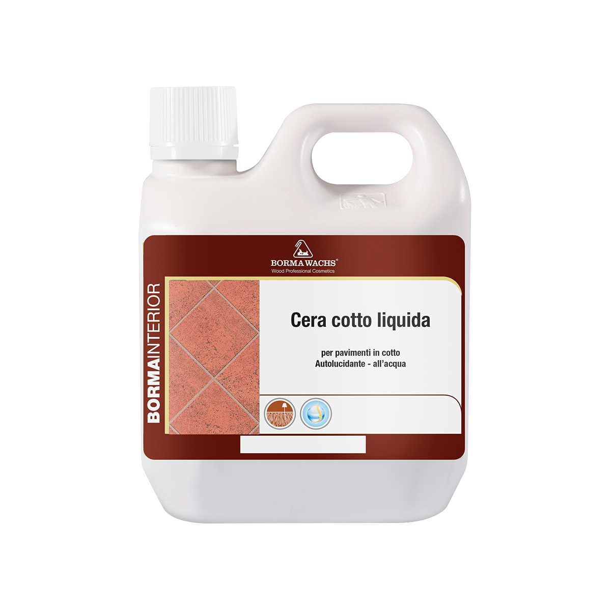 Borma Wachs 0671 Cera Cotto Liquida Αυγυάλιστο Κερί Νερού για Cotto Διάφανο 1lt