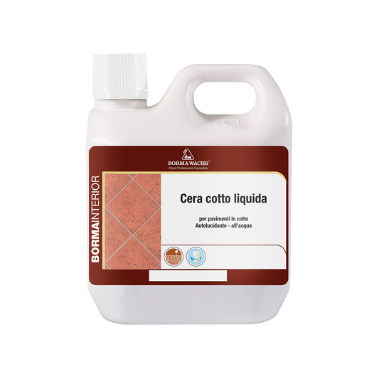 Borma Wachs 0671 Cera Cotto Liquida Αυγυάλιστο Κερί Νερού για Cotto Διάφανο 1lt