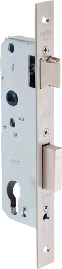 Cisa Locking Line Κλειδαριά Πόρτας Αλουμινίου-Σιδήρου με Κύλινδρο Νίκελ