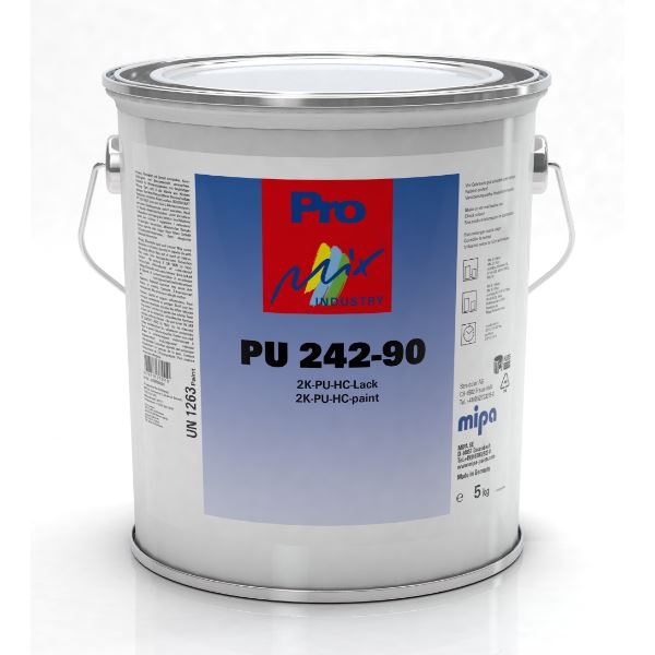 Mipa PU 242-90 2K PU HC Topcoat Gloss Χρώμα Μονής Βιομηχανικό Πολυουρεθανοακρυλικό 2 Συστατικών 2+1