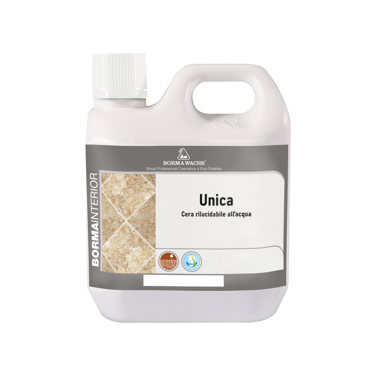 Borma Wachs 0685 Unica Καθαριστικό & Κερί Προστασίας για Πέτρες, Μάρμαρα, Τσιμέντο Διάφανο 1lt