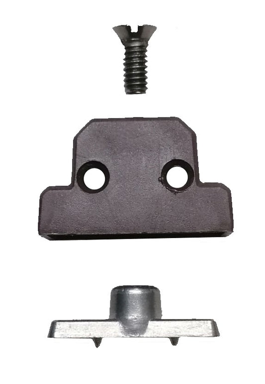 Φεράμια Μίλια Ντουλαπιών Καφέ 25*45mm (Σετ 4τμχ)