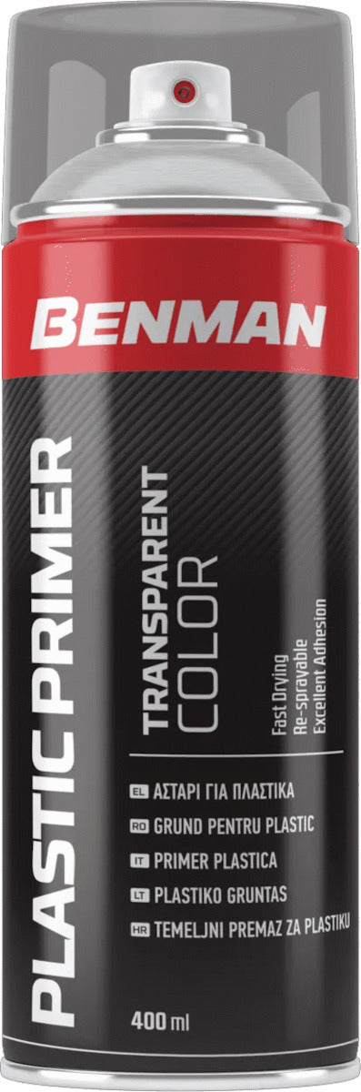 Benman 28617 Plastic Primer Αστάρι Πλαστικών Διάφανο Spray 400ml