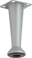 Pomolini Πόδι Επίπλων Ρυθμιζόμενο Μεταλλικό Νίκελ Ματ 45*45mm Φ33mm