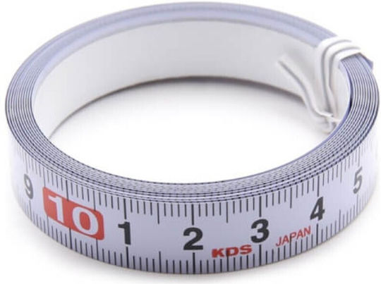 KDS Αυτοκόλλητη Μεταλλική Μετροταινία 13mm x 2m Δεξιά