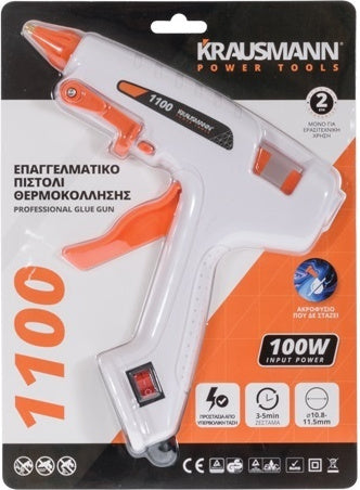 Krausmann 1100 Πιστόλι Θερμοσιλικόνης 100W