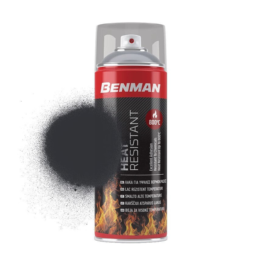 Morris Heat Resistant Χρώμα Υψηλής Θερμοκρασίας 800oC Spray 400ml MAT