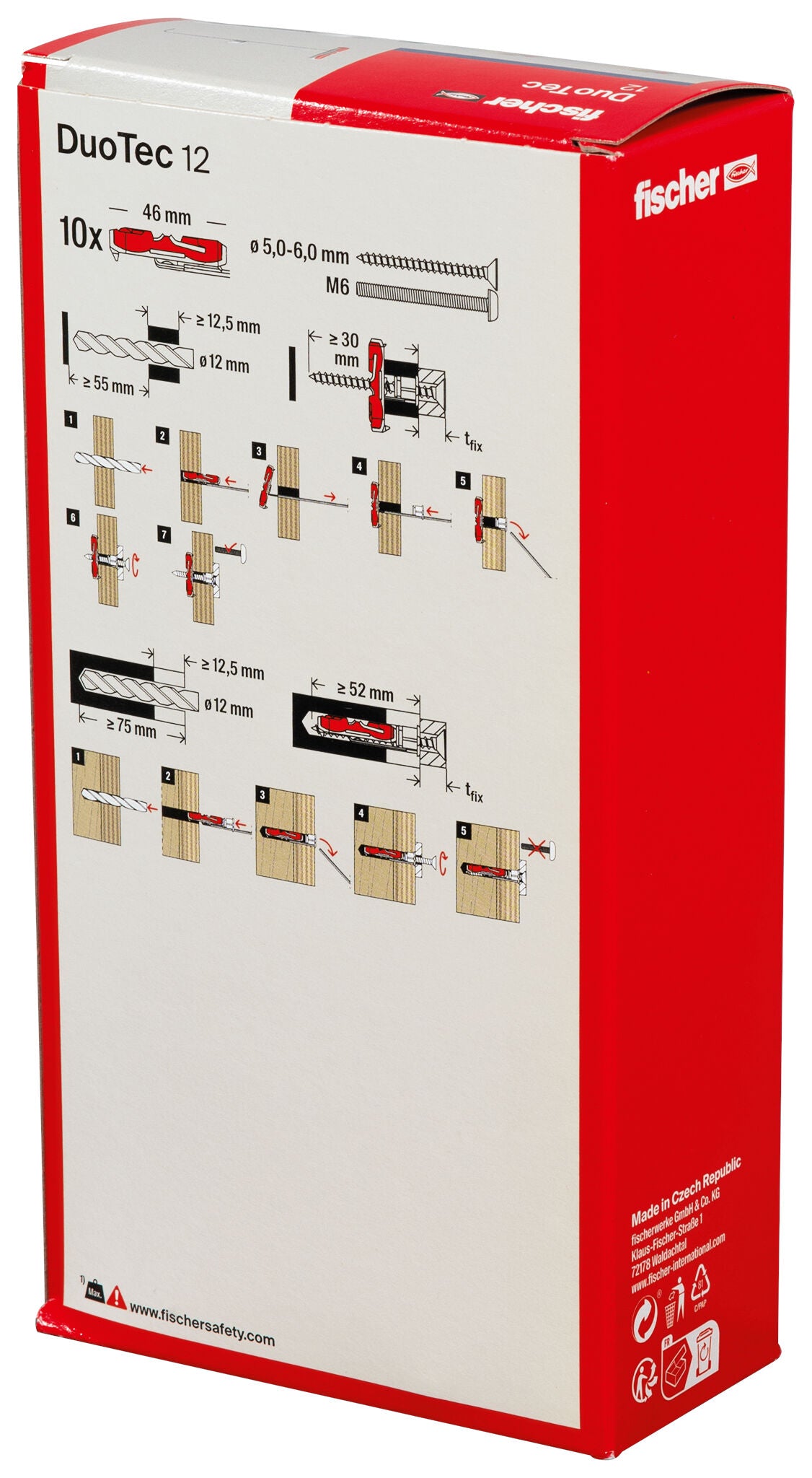 Fischer DuoTec Βύσμα για Λεπτότοιχα Υλικά