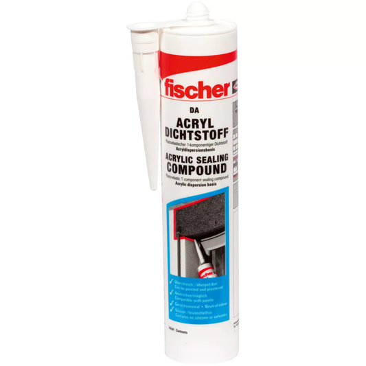 Fischer 511718 DA W Ακρυλικός Αρμόστοκος Λευκός 280ml