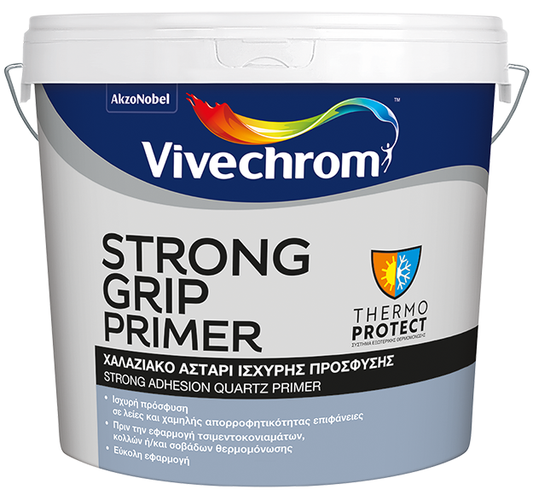Vivechrom Strong Grip Primer Χαλαζιακό Αστάρι Ισχυρής Πρόσφυσης Υπόλευκο 3lt