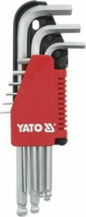 Yato YT-0507 Κλειδιά Άλλεν Μπίλιας Σετ 2-2.5-3-4-5-5.5-6-8-10 (9 τμχ)