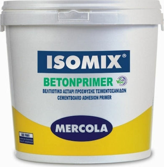 Mercola Isomix Beton Primer Χαλαζιακό Αστάρι Λείων Επιφανειών Κεραμιδί