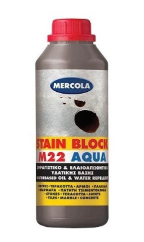 Mercola Stain Block M22 Aqua Αδιαβροχοποιητικό & Ελαιοαπωθητικό 1lt