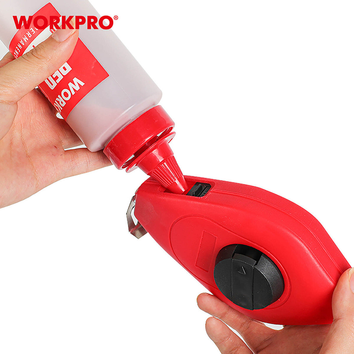 Workpro WP329019 Σημαδευτήρι Κιμωλίας με Σκόνη Κόκκινο 115gr & Αλφάδι
