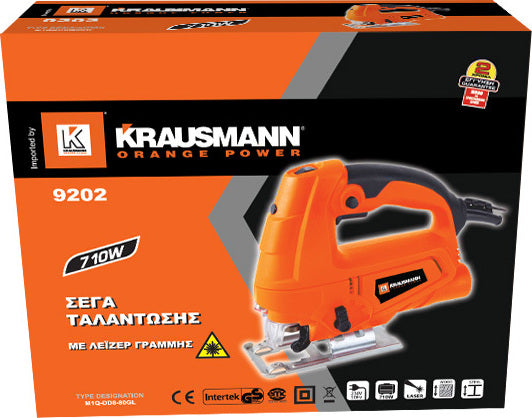 Krausmann 9202 Σέγα Ηλεκτρική με Λέιζερ 710W