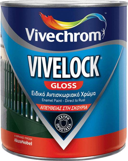 Vivechrom Vivelock Αντισκωριακό Χρώμα Γυαλιστερό 750ml