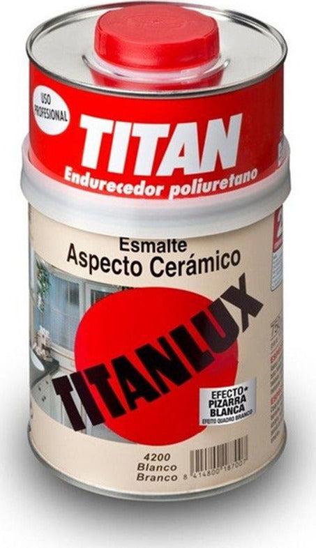 Titan Titanlux Esmalte Aspeco Ceramico Σμάλτο Λευκό 2 Συστατικών 750ml-185ml