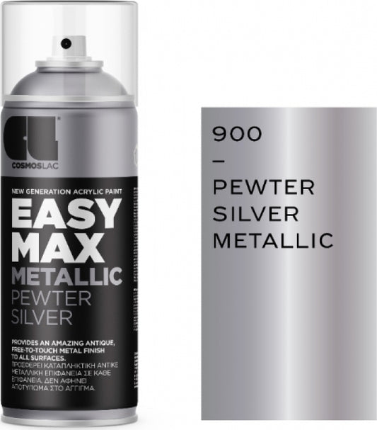 Cosmos Lac Easy Max Μεταλλικό  Διακοσμητικό Χρώμα Σατινέ 400ml