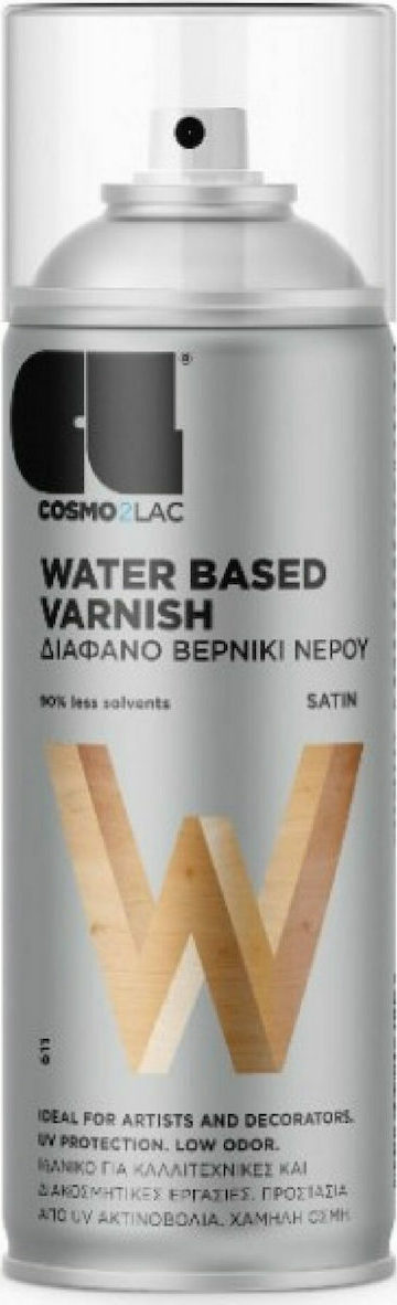 Cosmos Lac Water Based Vanish Διάφανο Βερνίκι Νερού 400ml