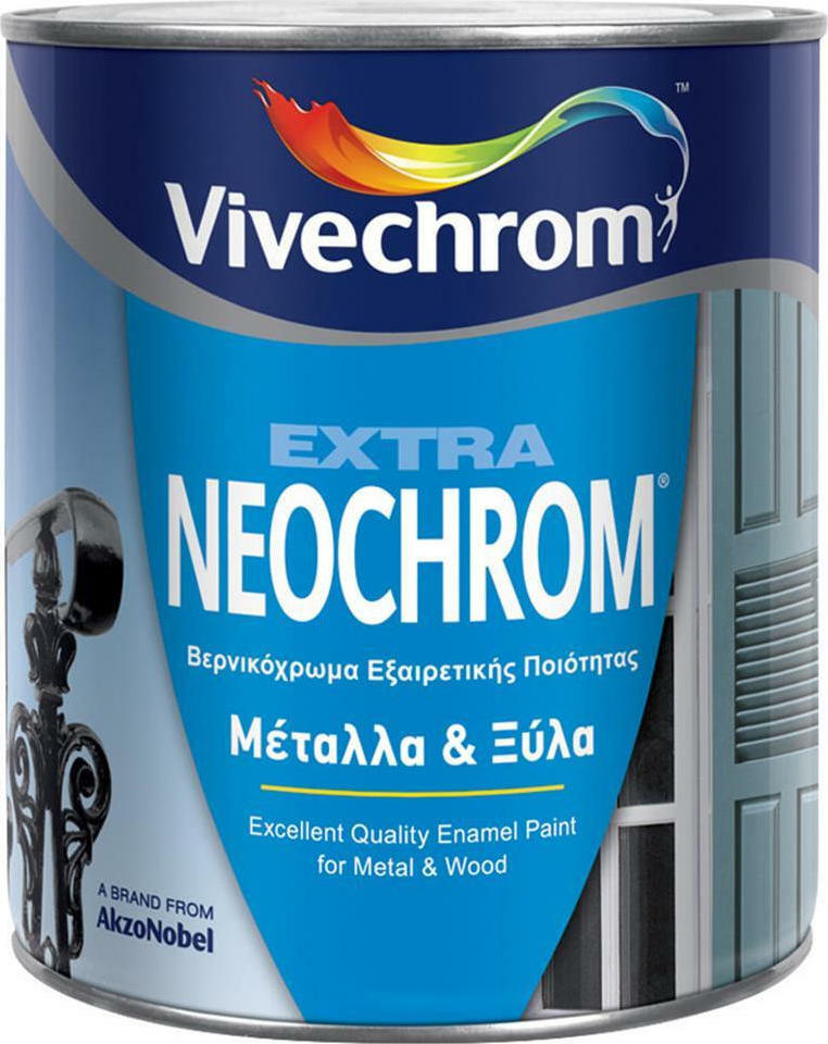 Vivechrom Extra Neochrom Βερνικόχρωμα Εξαιρετικής Ποιότητας για Μέταλλα & Ξύλα