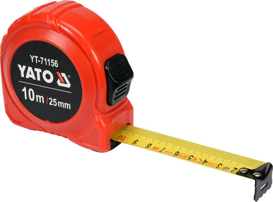 Yato YT-71156 Μέτρο Πλαστικό με Αυτόματη Επαναφορά 10m*25mm