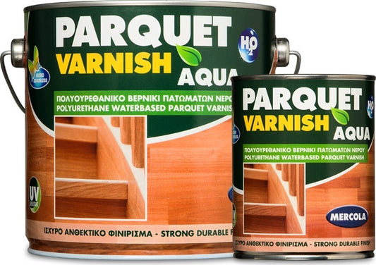 Mercola Parquet Varnish Aqua Πολυουρεθανικό Βερνίκι Νερού Πατωμάτων Διάφανο Γυαλιστερό 750ml