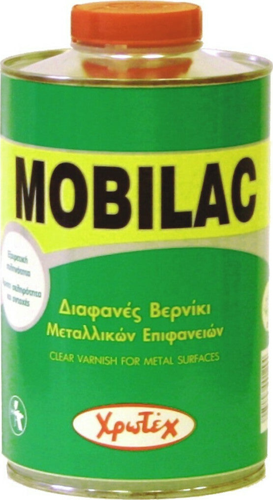 Χρωτέχ Mobilac Βερνίκι Μεταλλικών Επιφανειών Διάφανο Γυαλιστερό 1lt