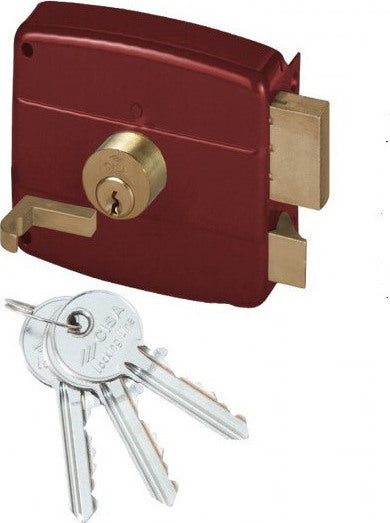 Cisa Locking Line Κλειδαριά Κουτιαστή Χωρίς Αντίκρυσμα με Κύλινδρο 3 Κλειδιά