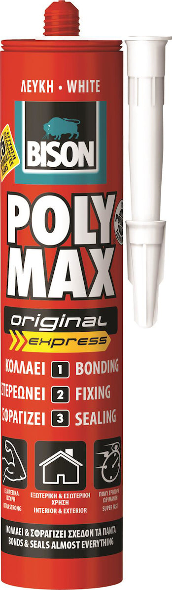 Bison Polymax Σιλικόνη Κόλλα για Σφράγιση & Στερέωση