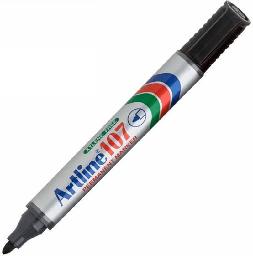 Artline 107 Μαρκαδόρος Ανεξίτιλος Πλαστικός Στρογγυλή Μύτη 1.5mm