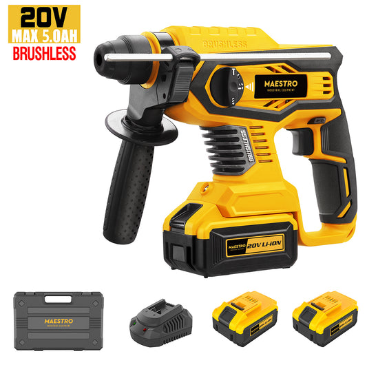 Maestro MCH-20BL Κρουστικό Σκαπτικό Πιστολέτο Μπαταρίας 20V 2x5Ah με Υποδοχή SDS Plus