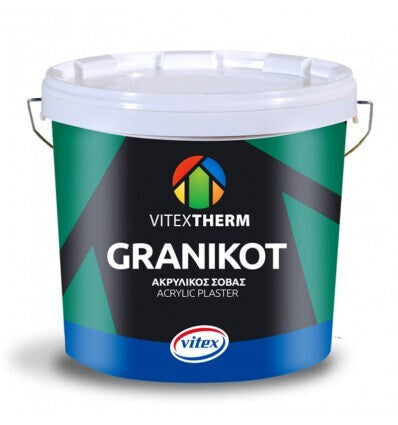 Vitex Vitextherm Granikot Acrylic Ακρυλικός Σοβάς Λευκός 1.2mm 5kg