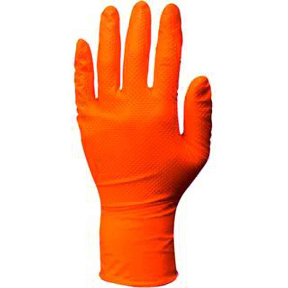 Ferreli Γάντια Νιτριλίου Μίας Χρήσης Βαρέως Τύπου 3D Ανάγλυφο Πορτοκαλί (50 τμχ)