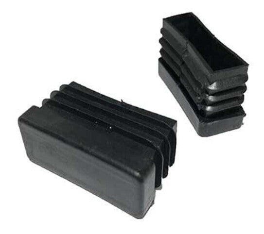 Τάπα Στραντζαριστών-Κοιλοδοκών Πλαστική Παραλληλόγραμμη Μαύρη (1 τμχ)