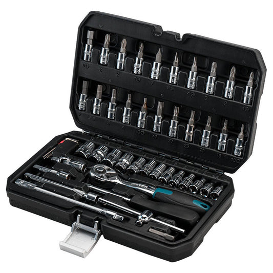 Bormann Pro BHT5100 Σετ Καρυδάκια με Προέκταση & Καστάνια 1/4" 46τμχ