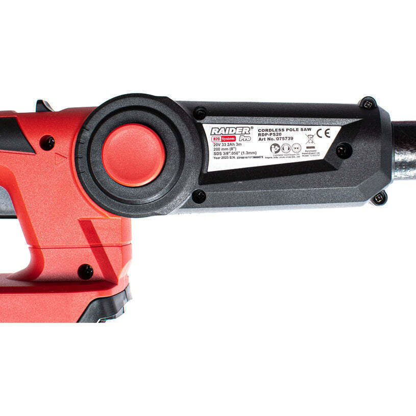 Raider Τηλεσκοπικό Κονταροπρίονο Μπαταρίας 20V 2Ah με Λάμα 20cm Συνολικού Μήκους 300cm