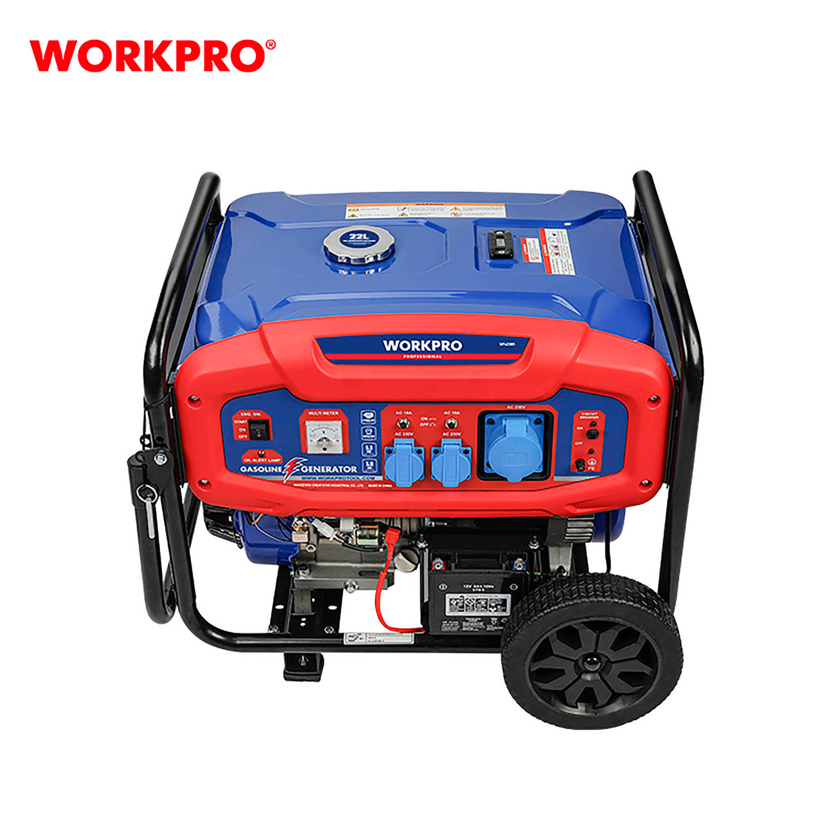 WorkPro WP422001 Ηλεκτρογεννήτρια Βενζίνης 6.6KVA (5.3kW) 4-Χρονη (με AVR)