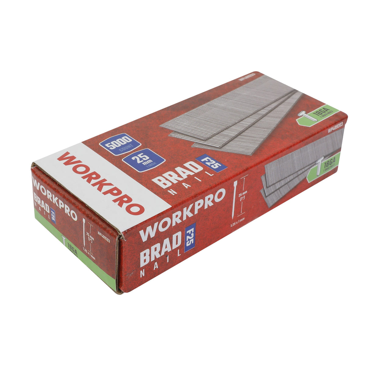 WorkPro Πρόκες Καρφωτικού Αέρος τύπος GA18 (Πακέτο 5.000 τμχ)