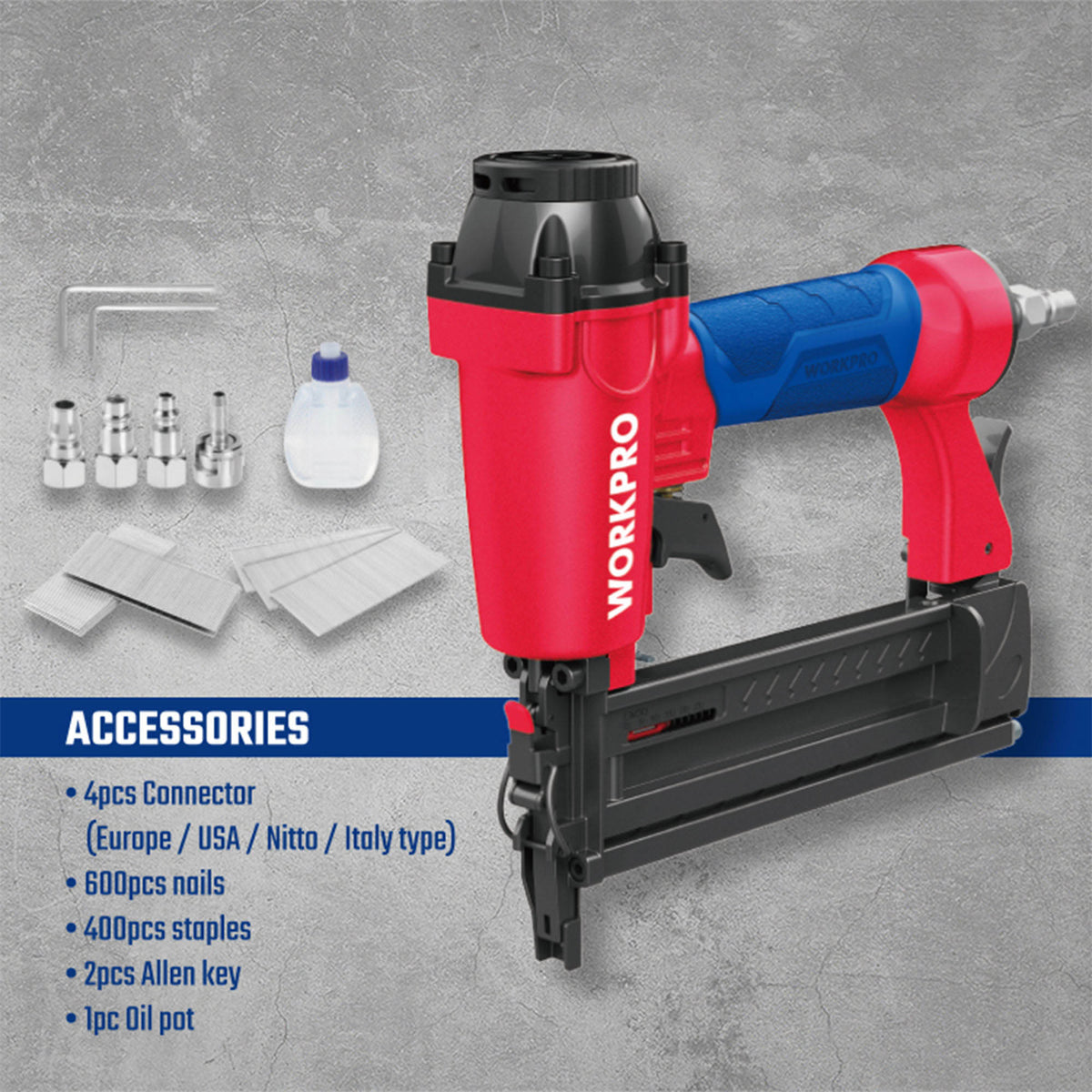 WorkPro WP513003 Καρφωτικό Αέρος Πρόκας & Δίχαλου (F50 5040) GA18