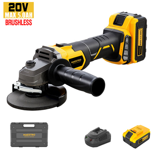 Maestro MCG-20BL Γωνιακός Τροχός Brushless 125mm 20V 1*5.0Ah