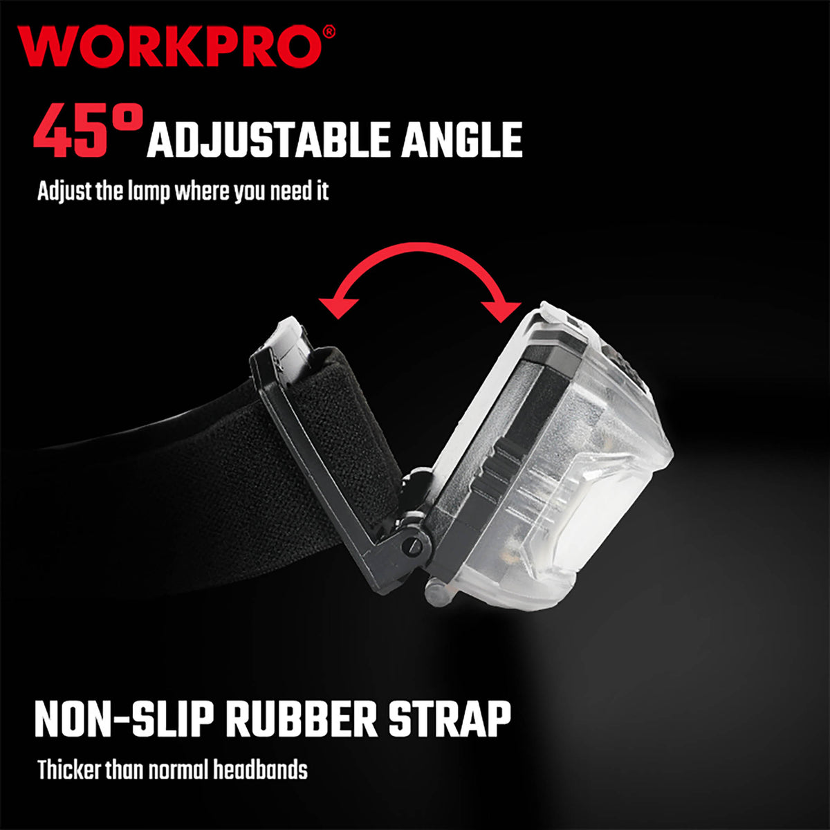 WorkPro WP353001 Φακός Κεφαλής LED 300LM