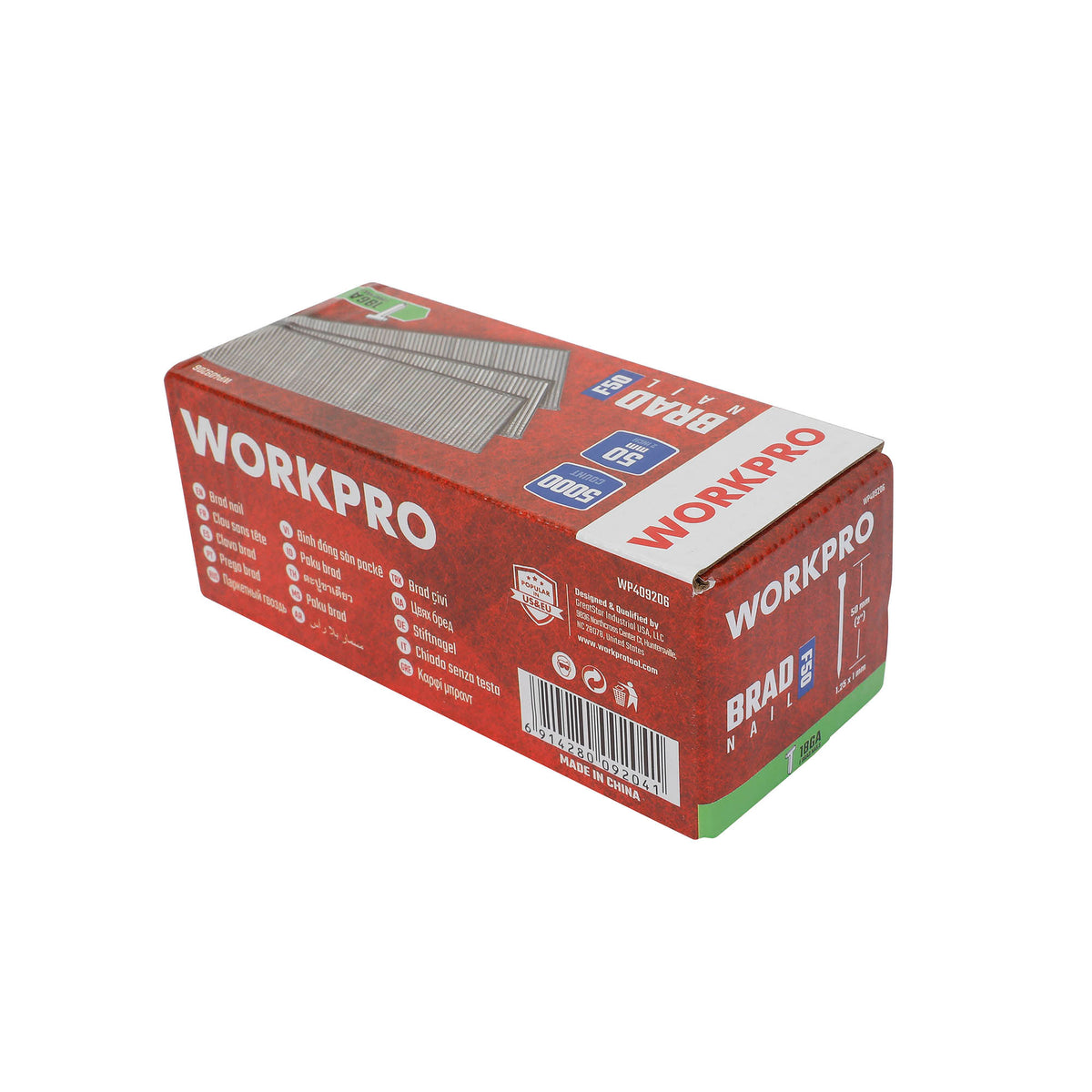 WorkPro Πρόκες Καρφωτικού Αέρος τύπος GA18 (Πακέτο 5.000 τμχ)