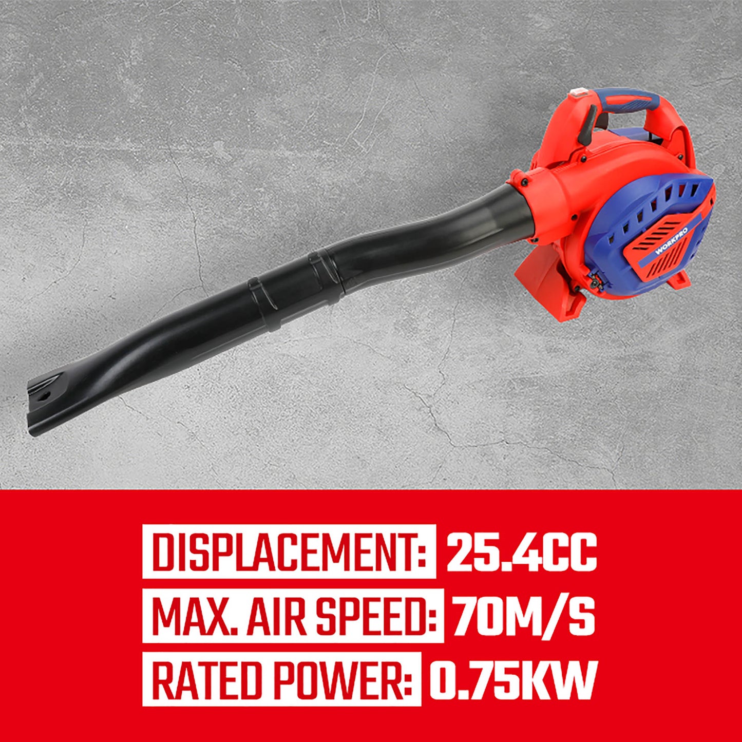 WorkPro WP424005 Φυσητήρας Απορροφητήρας Βενζίνης 25.4cc